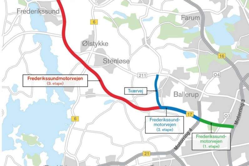 Motorvejsbyggeri startes først i 2026 – broafgift fjernes i 2022